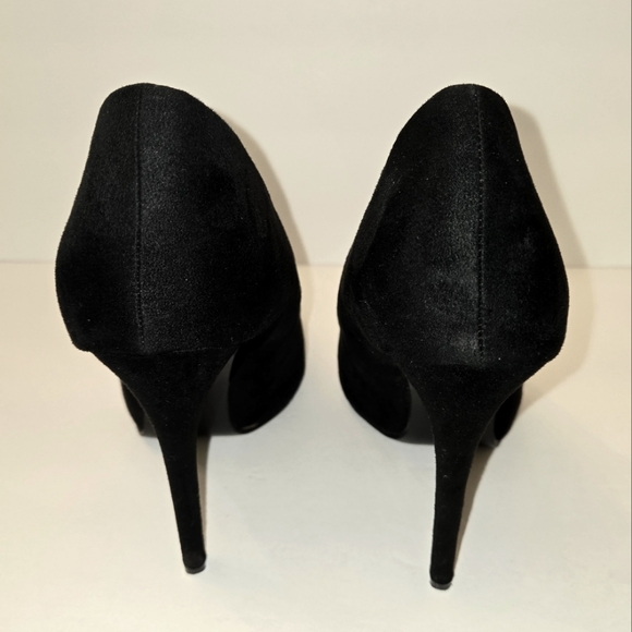 Red Cherry Women's sz 9 Faux Suede 4" Stilettos - Picture 4 of 11